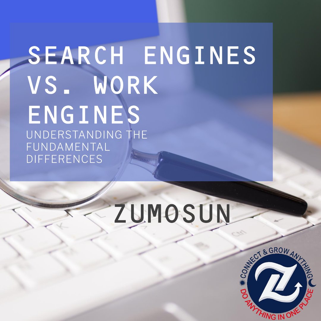 What is the difference between search engine and work engine?