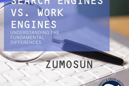 What is the difference between search engine and work engine?
