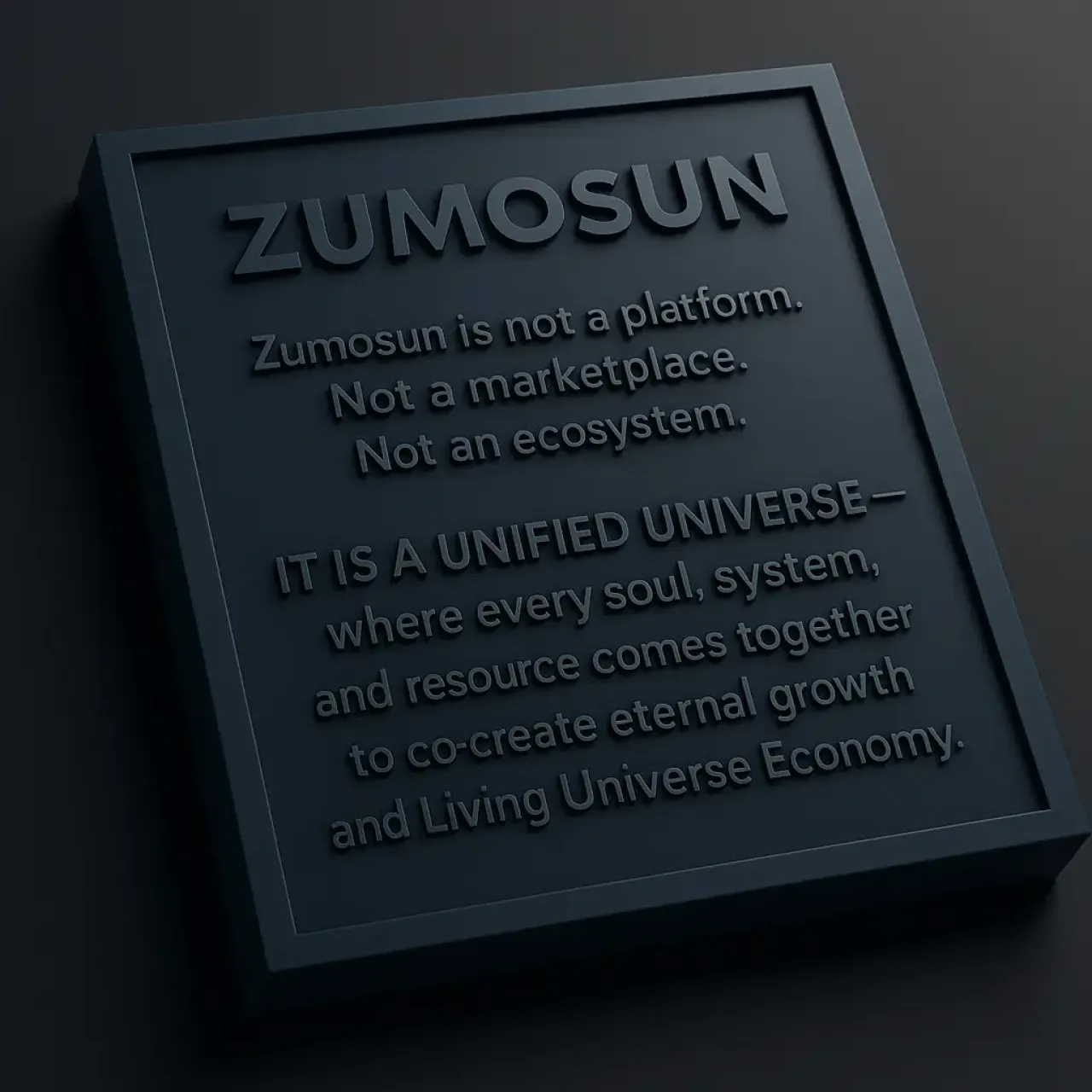 Zumosun: Living Universe Economy | Unified Universe