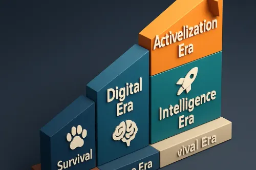 From Survival to Activelization: The Four Eras of Human Evolution