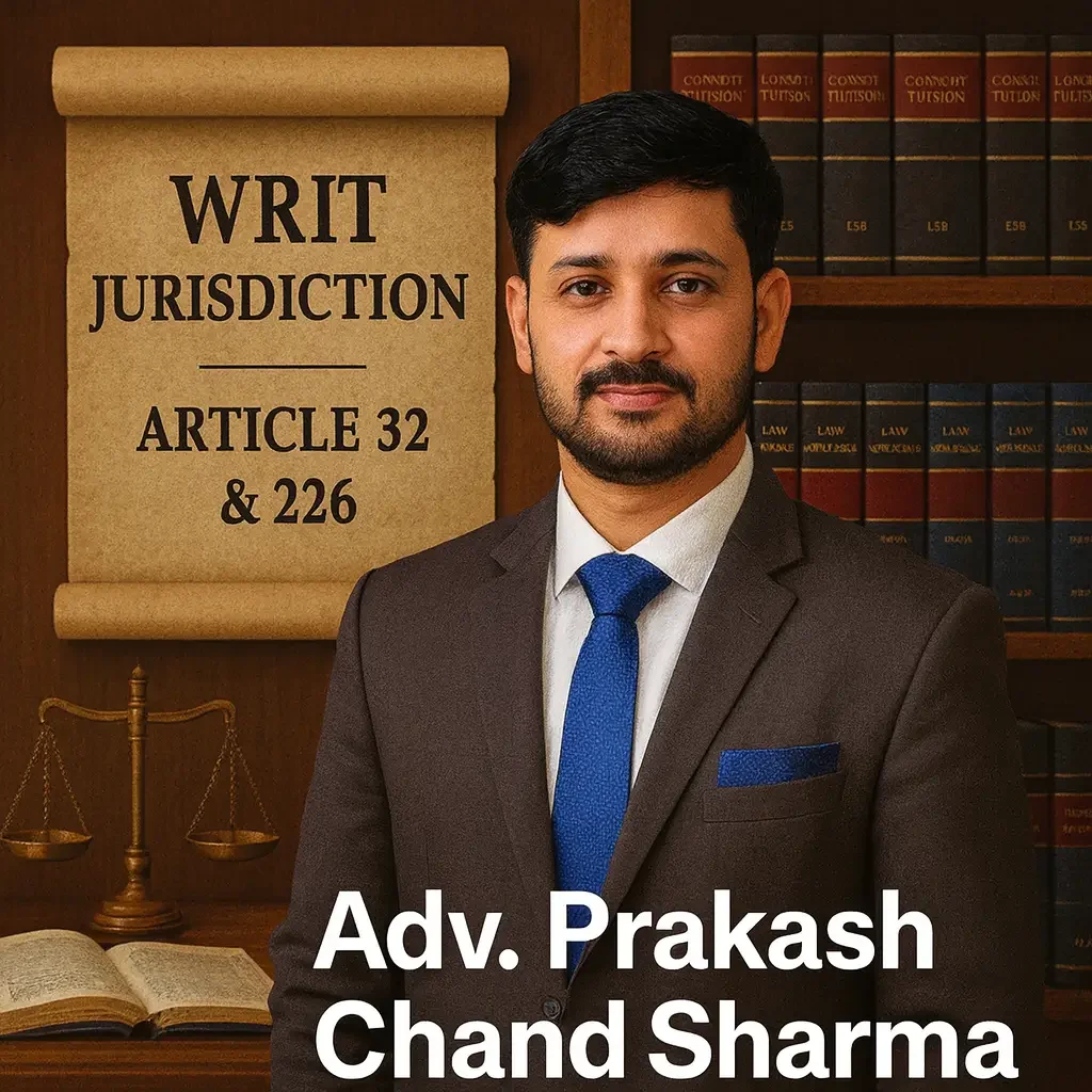 Writ Jurisdiction under Articles 32 & 226 | Adv. Prakash Sharma