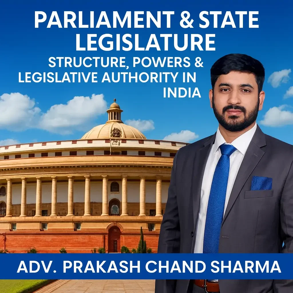 Parliament & State Legislature Explained | Adv. Prakash Sharma