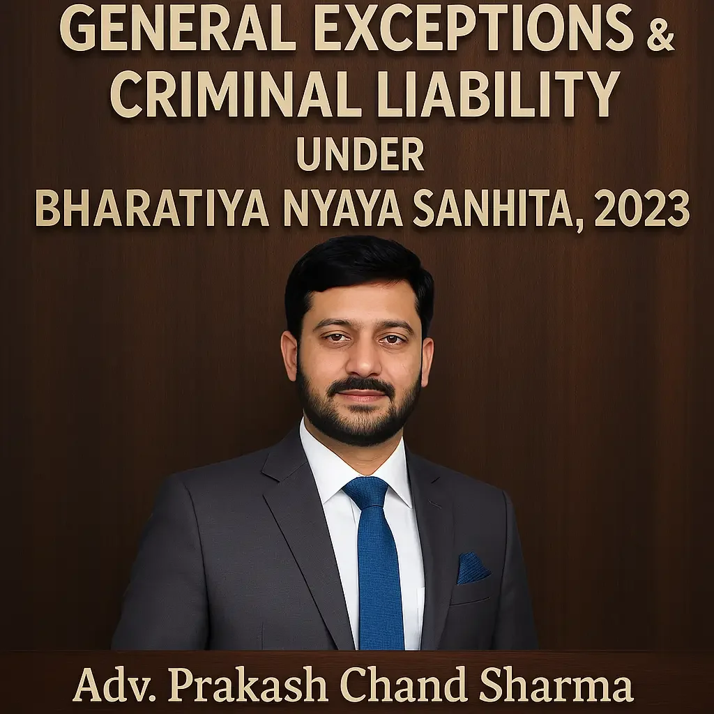 General Exceptions in BNS Explained | Adv. Prakash Chand Sharma