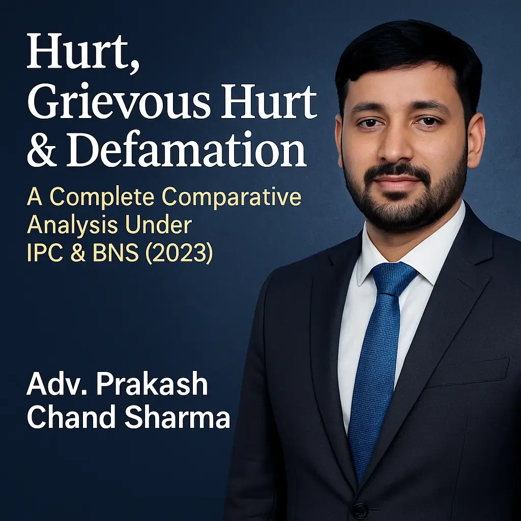 Hurt, Grievous Hurt & Defamation: IPC vs BNS | Adv. Sharma