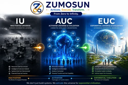 IU → AUC → EUC | From Inactivated Universe to Exponential Civilization