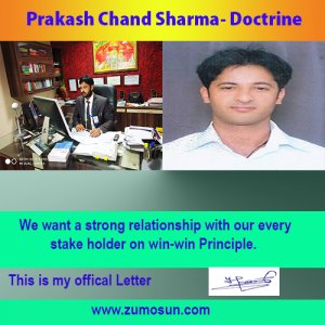 Prakash Chand Sharma-Values and Principles