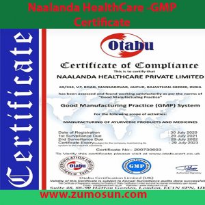 Naalanda HealthCare Private Limited-GMP Certificate