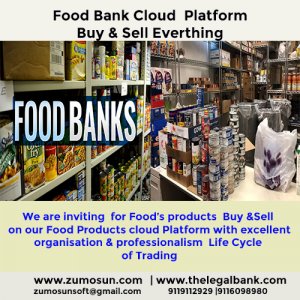 Online Food Bank for buyer & seller at the best price on our standard quality management platform