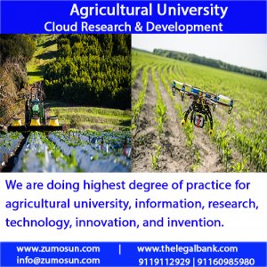 Agricultural University is for best integration of manufactures, businessman, academia, researcher, government, to boost commerce, trade and economy.