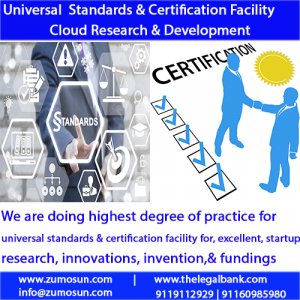 Universal Standards & Certification Platform is providing the facilities of mentorship, supports in funding for person, startups, MSME, Businesses at every stage of business.